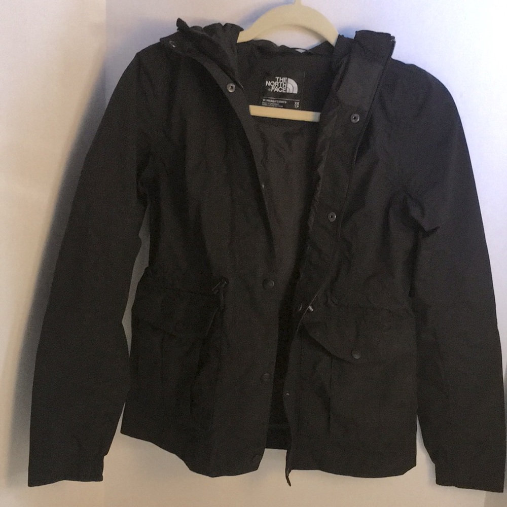 The North Face Black Raincoat